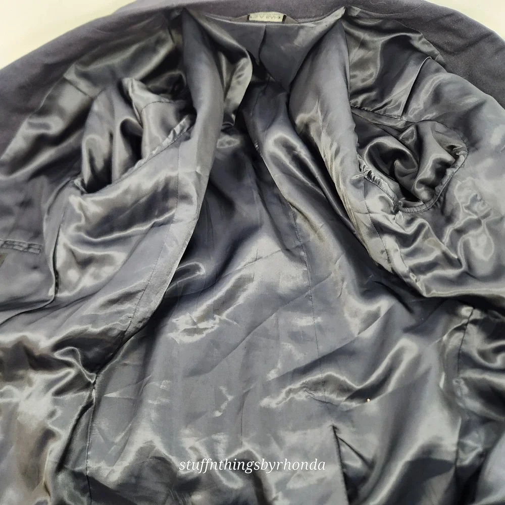 Jos A Bank 96% Wool / 4% Cashmere Dark Blue‎ Blazer Sport Coat Suit Jacket 46R